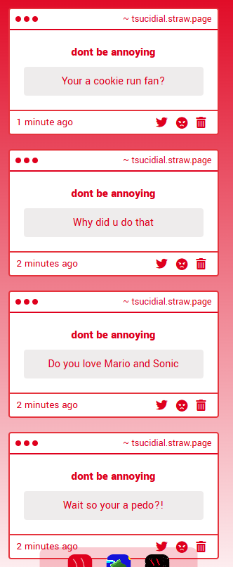 tsucidial's tweet image. Im nto actually a pedo ive never seen any mario or sonic but im not a 26yo-