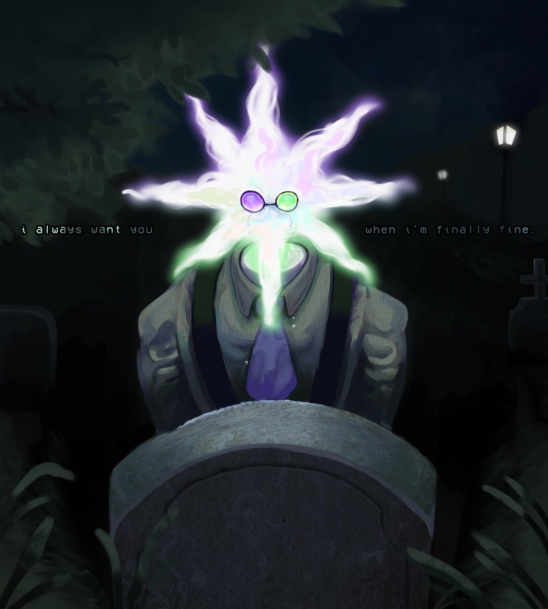 Saltzerland's tweet image. fuckass urchin got me killed floor 51 so i drew him mourning his dead wife #depthspelunking