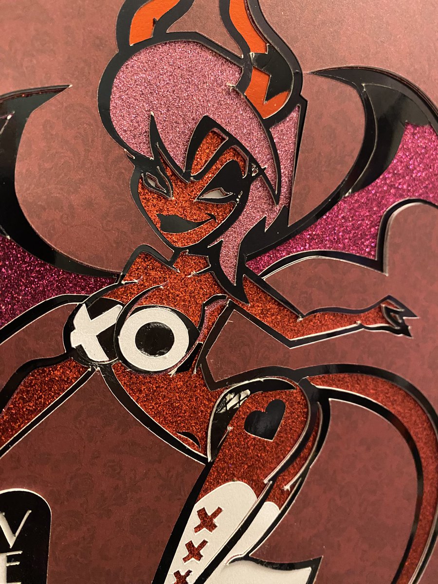 SamohtLion's tweet image. Verosika Mayday is here to steal hearts and spotlight 🔥 This glittery layered paper craft captures her devilish charm, sultry power, and glows in the dark — perfect for fans of Helluva Boss and queen demons alike 👠💄 #HelluvaBoss #VerosikaMayday #HazbinHotel #PaperCraft…
