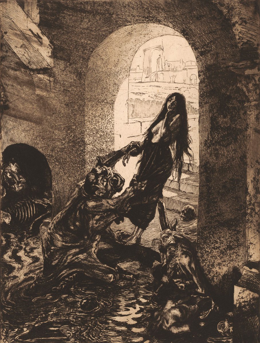 dreamerbook's tweet image. Offering to Moloch&apos; by Marcel Roux,  1908