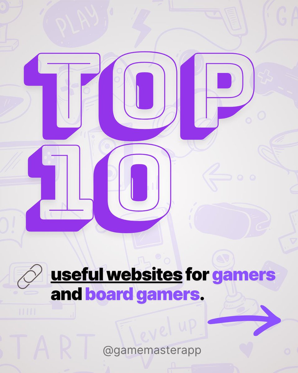 GameMasterAppUK's tweet image. 🎮 Top 10 Useful Websites Every Gamer/Board Gamer Should Know

All in one place — save &amp;amp; share👇

#boardgames #dnd5e #rpgtools #tabletopgames #boardgamenight #gamersofinstagram #gamingtools #boardgamegeek #bgstats #boardgamearena #howlongtobeat #owlbearrodeo #donjon