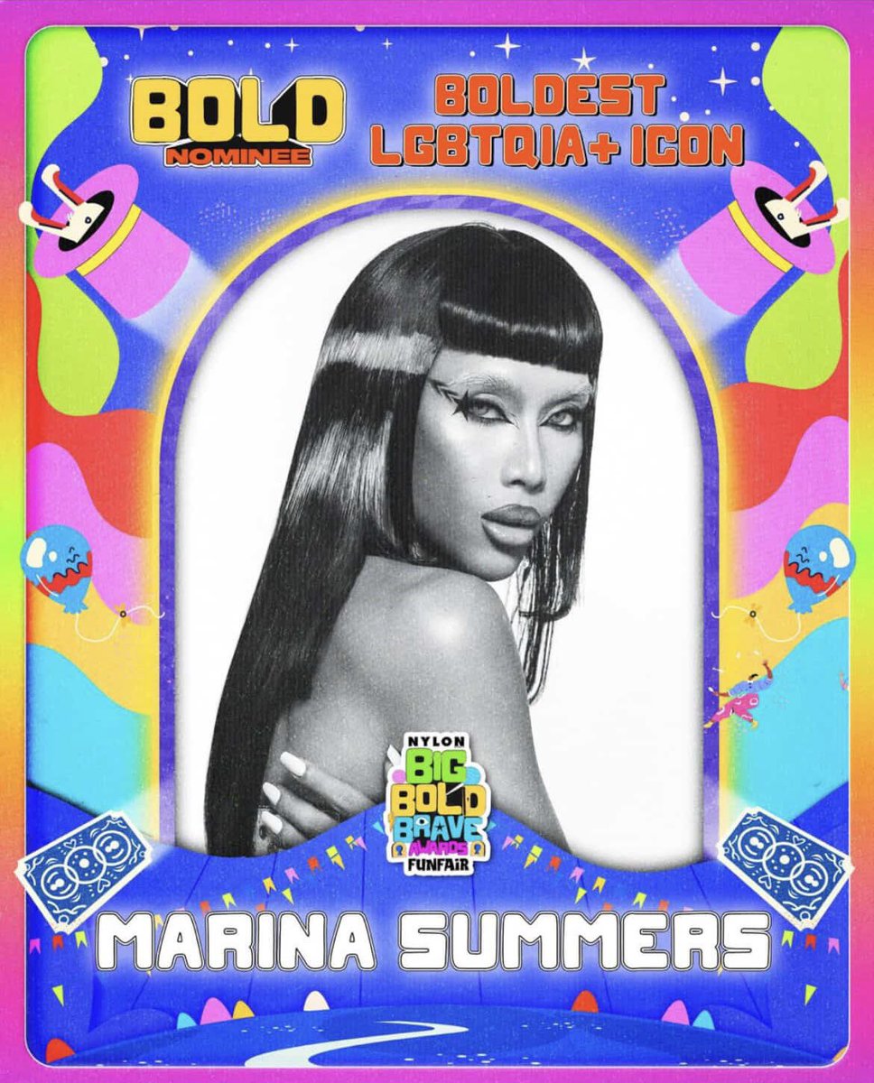daily_summers's tweet image. Marina Summers is nominated for “Boldest LGBTQIA+ Icon” at the NYLON Big Bold Brave Awards 2025!
🗳️ Vote here: nylonmanila.com/voice/big-bold…