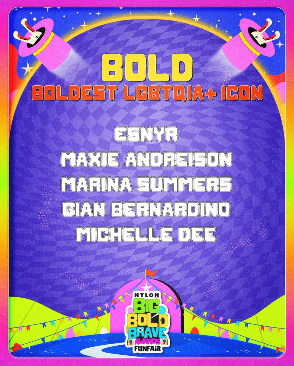 daily_summers's tweet image. Marina Summers is nominated for “Boldest LGBTQIA+ Icon” at the NYLON Big Bold Brave Awards 2025!
🗳️ Vote here: nylonmanila.com/voice/big-bold…