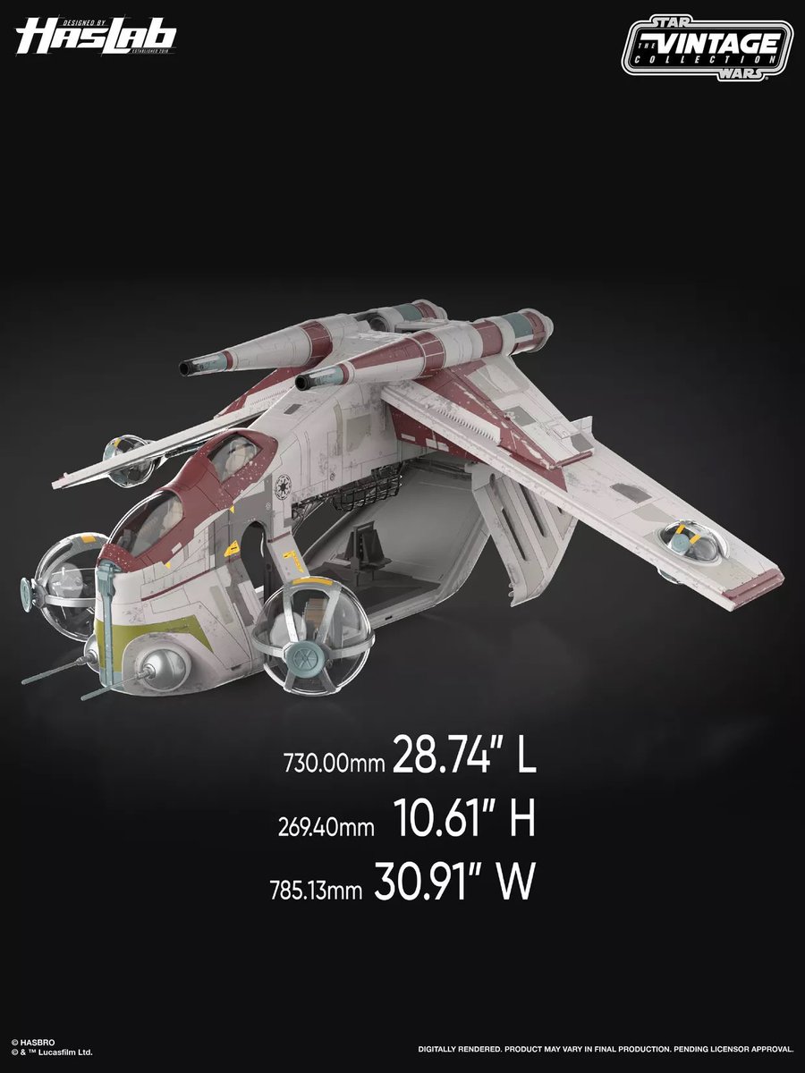 SpaceshipAddict's tweet image. Ooooooo just fuck my wallet I guess… #haslab #hasbropulse #republicgunship #starwars #clonewars