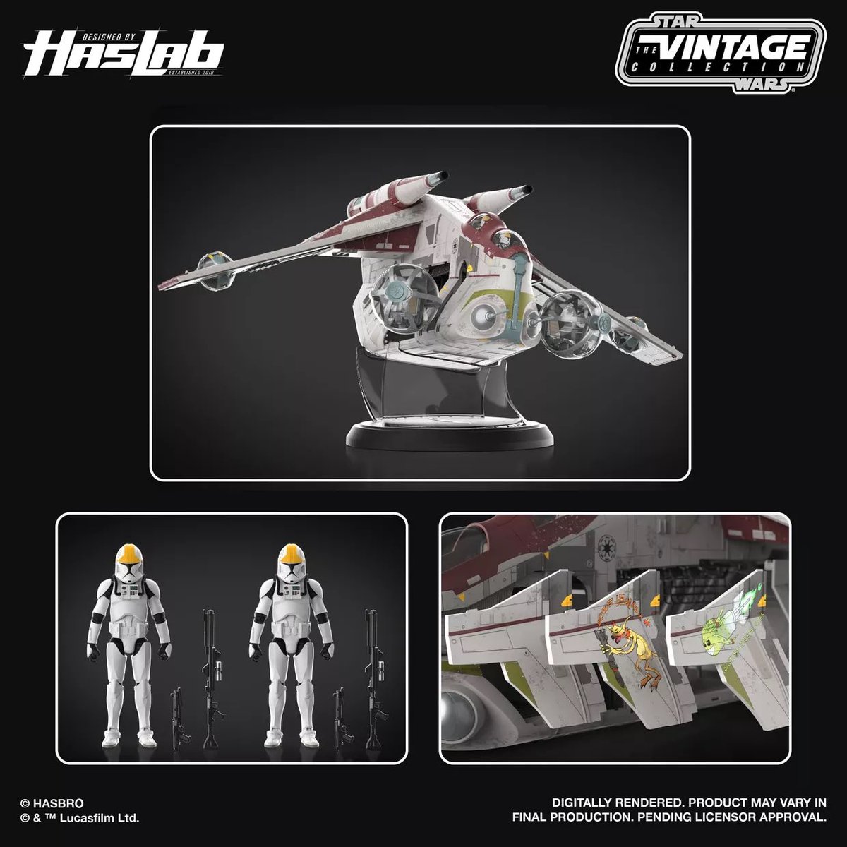 SpaceshipAddict's tweet image. Ooooooo just fuck my wallet I guess… #haslab #hasbropulse #republicgunship #starwars #clonewars