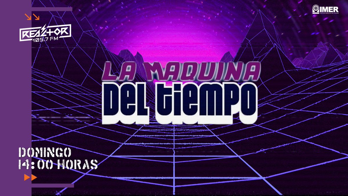 Reactor105's tweet image. #GeneraciónR ⏲️La Máquina del Tiempo comienza su travesía junto con @RockJinete, @PacoMemoRock y @elomar_ze. Manden sus peticiones que vamos en vivo hasta las 16 horas