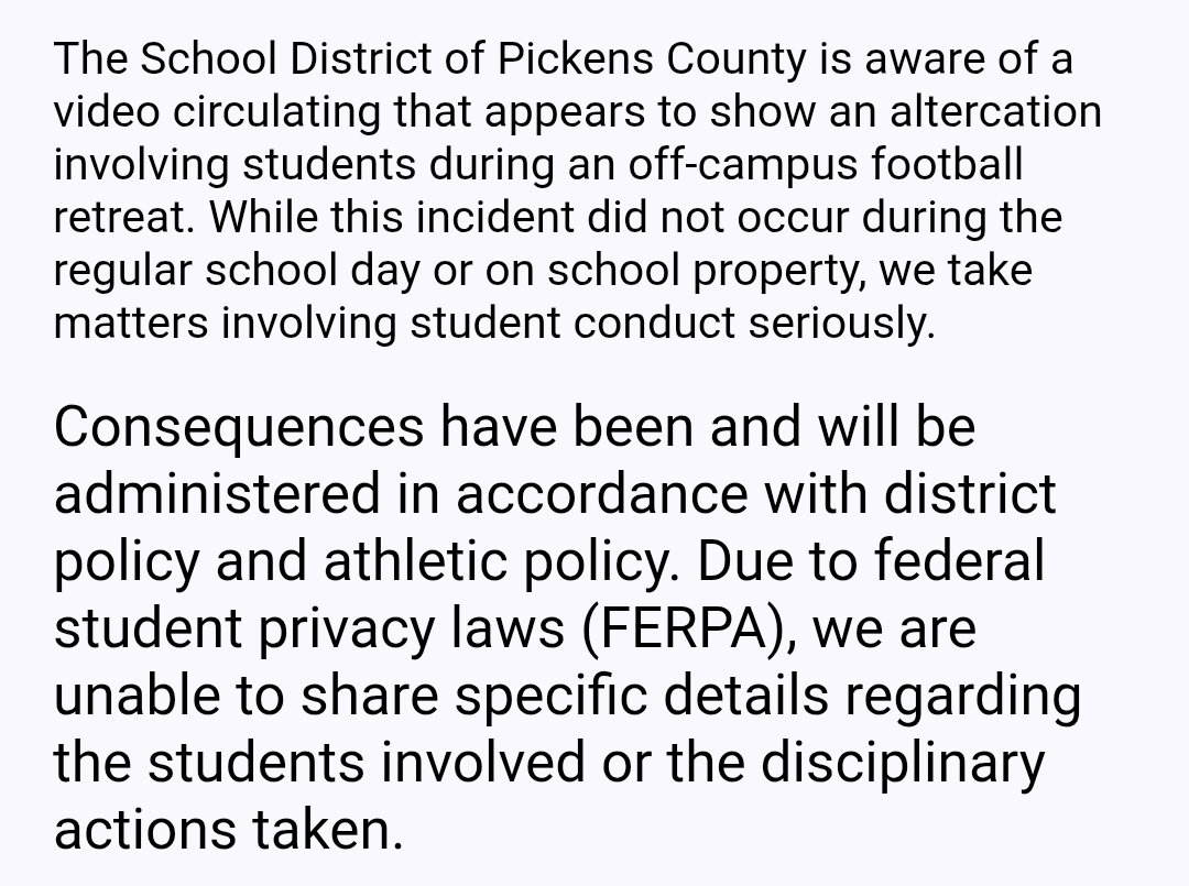 FIGHTS AT DW DANIEL HIGH SCHOOL 

School District of Pickens County 

A mom is looking for answers after a assault on her son at football camp.

" I haven’t pushed to make it public before now because I was trying to let the school handle it.  Today the school welcomed the