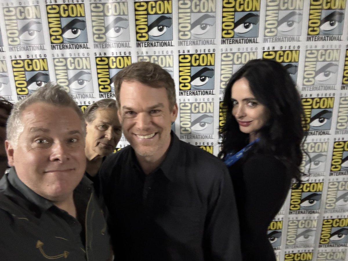 jscottamy's tweet image. Just before the #DexterResurrection SDCC panel… (I love Ghost Dad Harry in the back.)