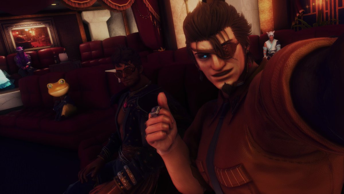 Ulfxiv's tweet image. look at who I spy with my one eye?!?! A @KnightlySalina #HildisXIV