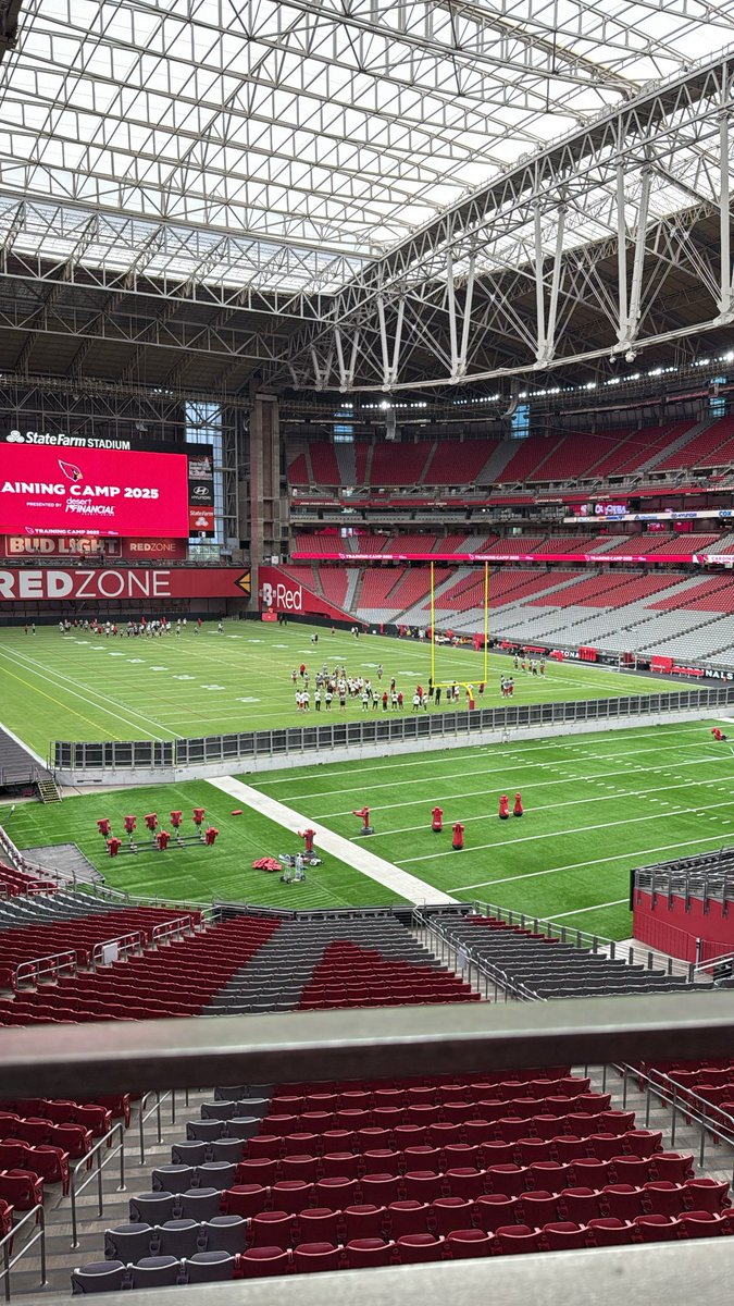 From covering the action to being in the action 🔥 Excited to be part of the Arizona Cardinals' journey this season. Training camp vibes are real, and it's only getting started! 🏈 #BirdGang #AZCardinals