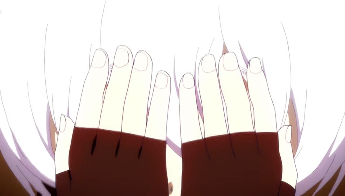 motuni0522's tweet image. 叛逆のホムリリィの戦闘場面で手で顔を隠した後にベベの顔になるなぎさちゃんのシーンがかっこよくて個人的に好きな場面なんですけど言ってる人見かけたことなくて... このシーン良くないですか!?
廻天もこの場面来てくれる事を願うばかり🙏