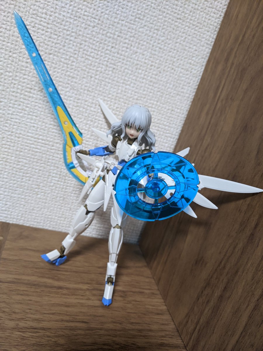 Rmajilow3's tweet image. セイントヴァルキリーさんに聖剣デラックスカリバーを装備させたよ(⁠・⁠∀⁠・⁠)  #30MS #30MM #30ML