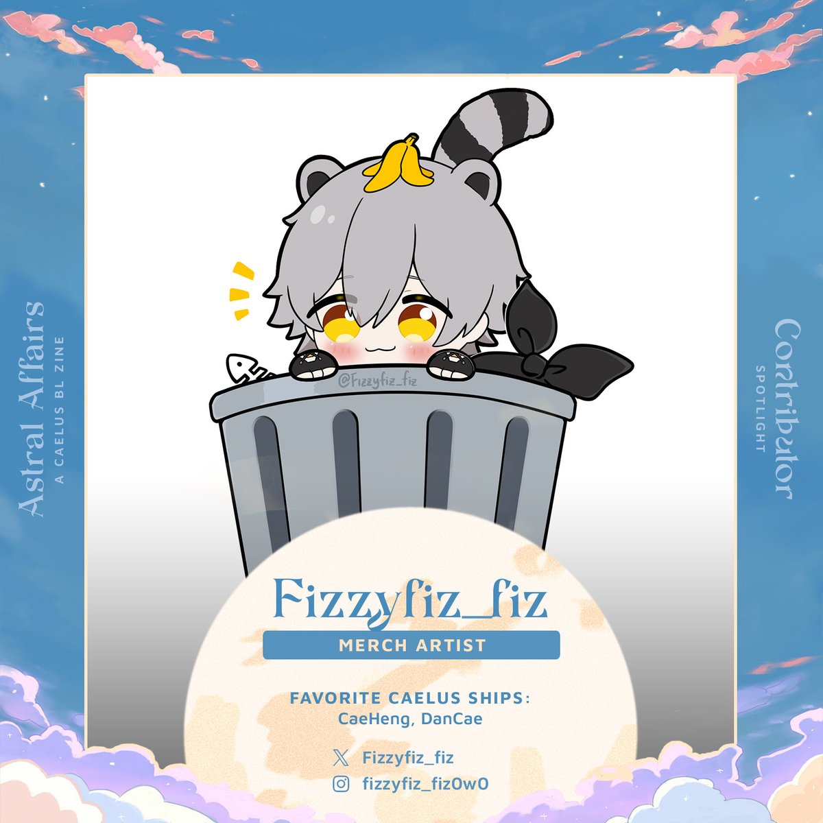 caelusblzine's tweet image. ✨ Merch Artist Spotlight ✨
We dug through the trash and pulled out... @Fizzyfiz_fiz, creating pieces that will capture your heart just like Caelus did!
🌌 instagram.com/fizzyfiz_fiz0w0