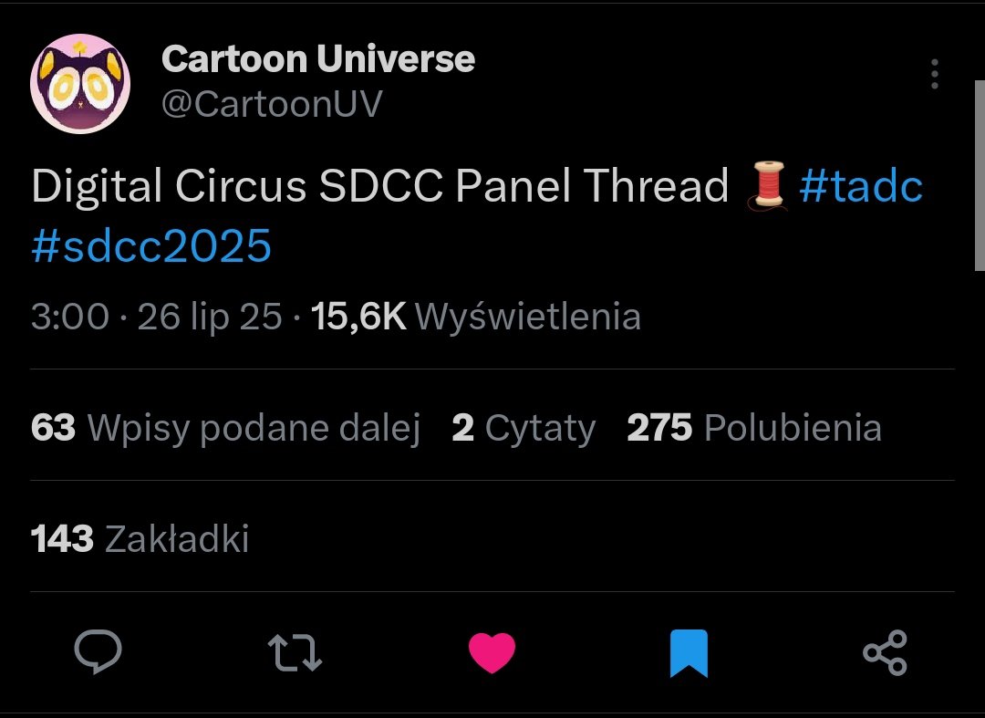Glassofdrywater's tweet image. #TADC #SDCC2025
To everyone who wants to know what is happening at the SDCC panel about TADC check out these posts!!!