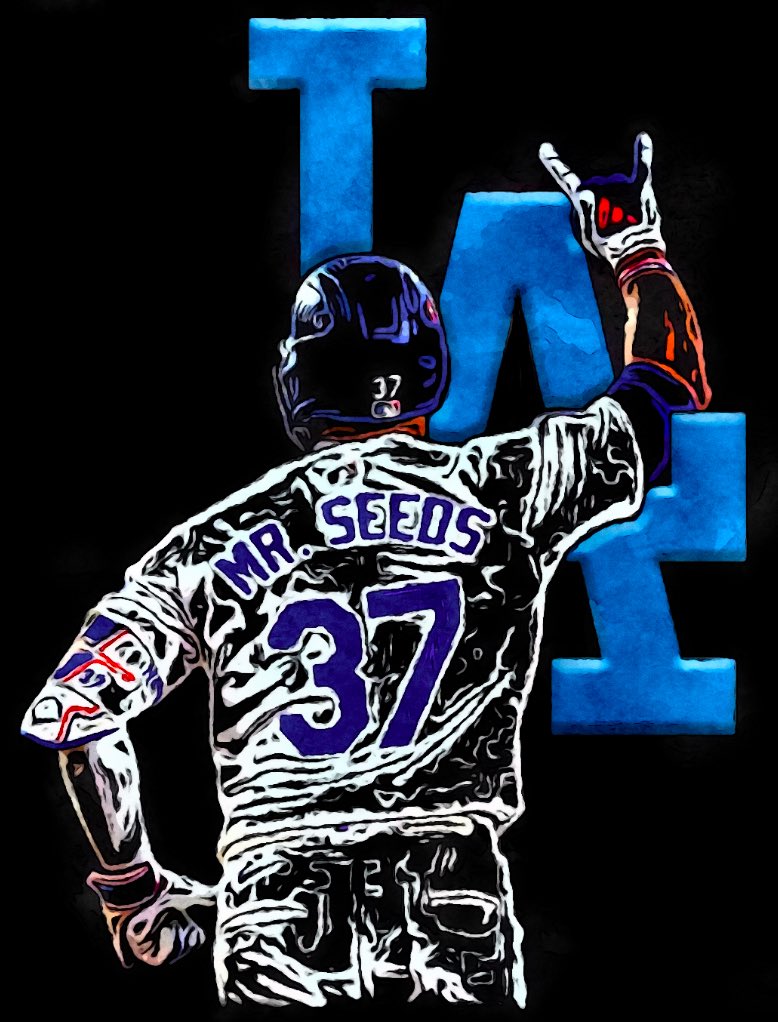 DC4LCustomTees's tweet image. Mr. Seeds strikes again! #Dodgers