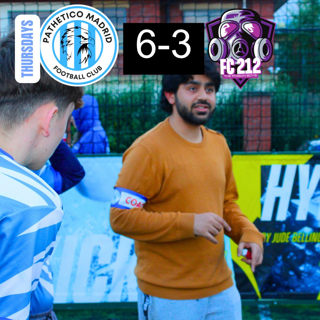 Pathetico Madrid F.C. (@pathetico_fc_) on Twitter photo ๐๐ผ๐๐๐๐ - ๐๐๐๐๐๐ฟ๐ผ๐๐ ๐จ
Our Thursdays side that beat FC212 on Thursday was solid, but questions have now been raised around Rehman's Longevity as a primetime Coach following revelations of the lack of depth in the squad.
๐ฌ What did you think of the match?
#match ๐๐ผ๐๐๐๐ - ๐๐๐๐๐๐ฟ๐ผ๐๐ ๐จ
Our Thursdays side that beat FC212 on Thursday was solid, but questions have now been raised around Rehman's Longevity as a primetime Coach following revelations of the lack of depth in the squad.
๐ฌ What did you think of the match?
#match