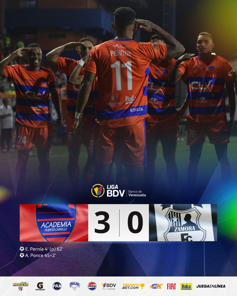 LigaFUTVE's tweet image. 🫡 • Todos saluden a “El General”
🤩 • Edwuin Pernía es sinónimo de gol y una vez más lo confirma con un doblete, que selló la contundente victoria de @la_academiapc en La Bombonerita
#LigaBancoDeVenezuela