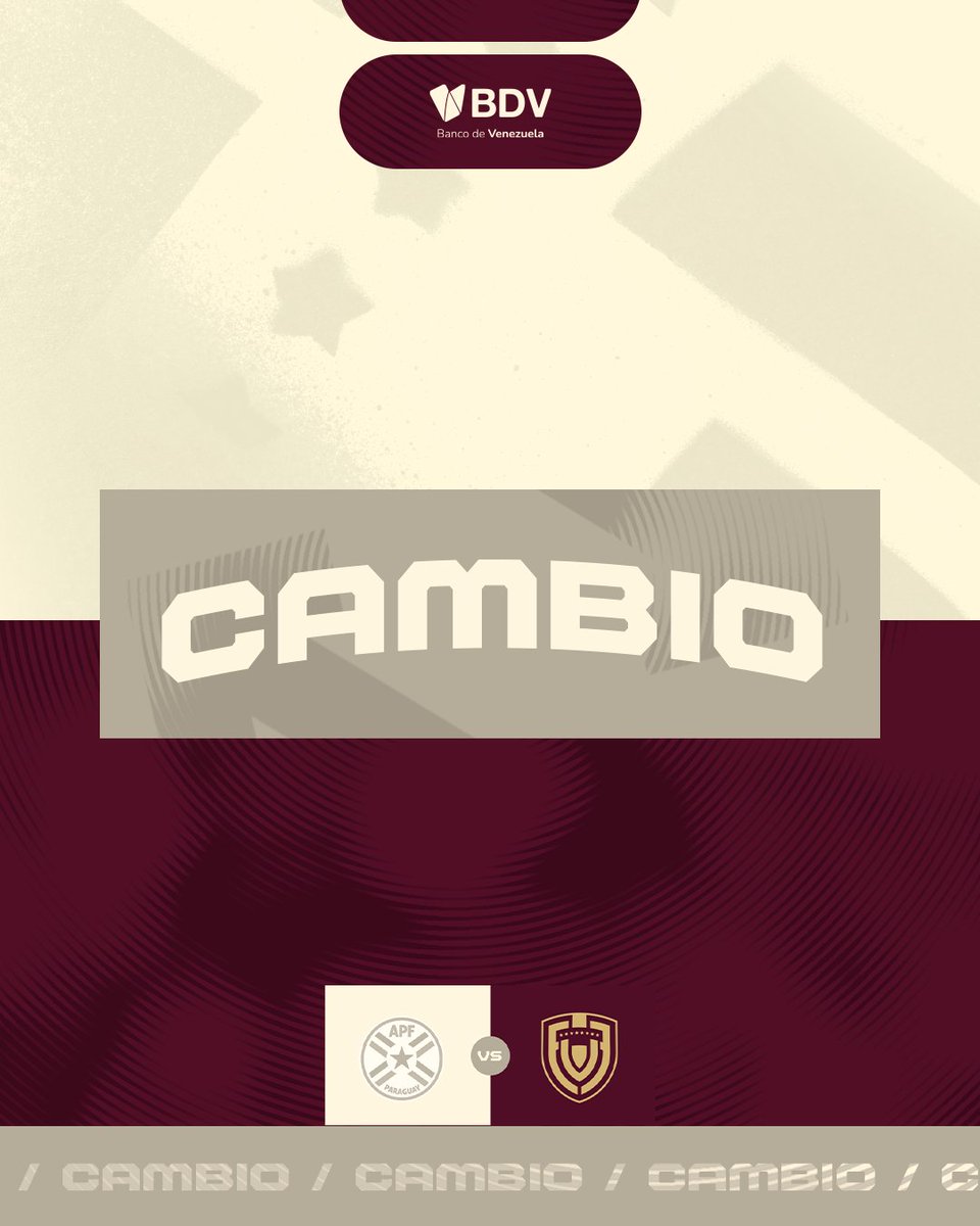 ⏱️ 71' - Cambio en Venezuela:

⬆️ Floriangel Apóstol 
⬇️ Deyna Castellanos 

Paraguay 1-1 Venezuela 

#SiempreVinotinto 🇻🇪