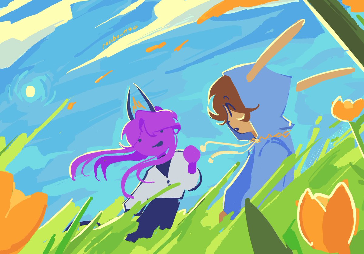 rainbow930_'s tweet image. ohhh seacarnation tulipduo #derapchufanart #wemmbufanart