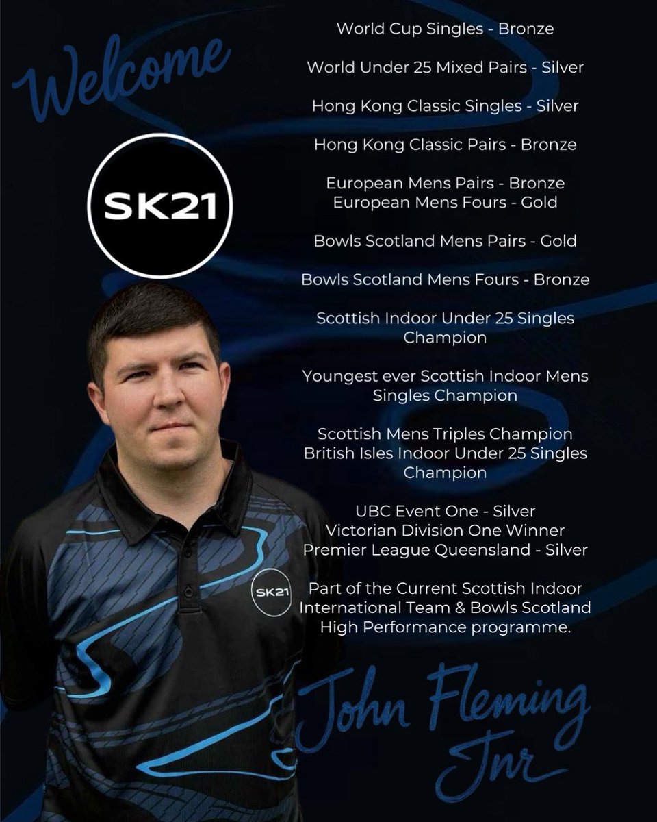 Another member added to the SK21
team.

Port Glasgows, John Fleming Jr joins SK21, bringing more Scottish talent which is evidently shown by his listed success!

Welcome to the Team 🏴󠁧󠁢󠁳󠁣󠁴󠁿