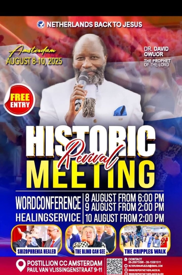 🇳🇱🇳🇱🇳🇱 NETHERLANDS 🇳🇱🇳🇱🇳🇱
🌿🌿🌿 REVIVAL 🌿🌿🌿
🔥 8. - 10. AUGUST 2025 🔥
🙏🙏🙏🙏🙏🙏🙏🙏🙏
📔🖊️📔🖊️📔🖊️📔🖊️📔

jesusislordradio.info

#ImminenceOfMessiah