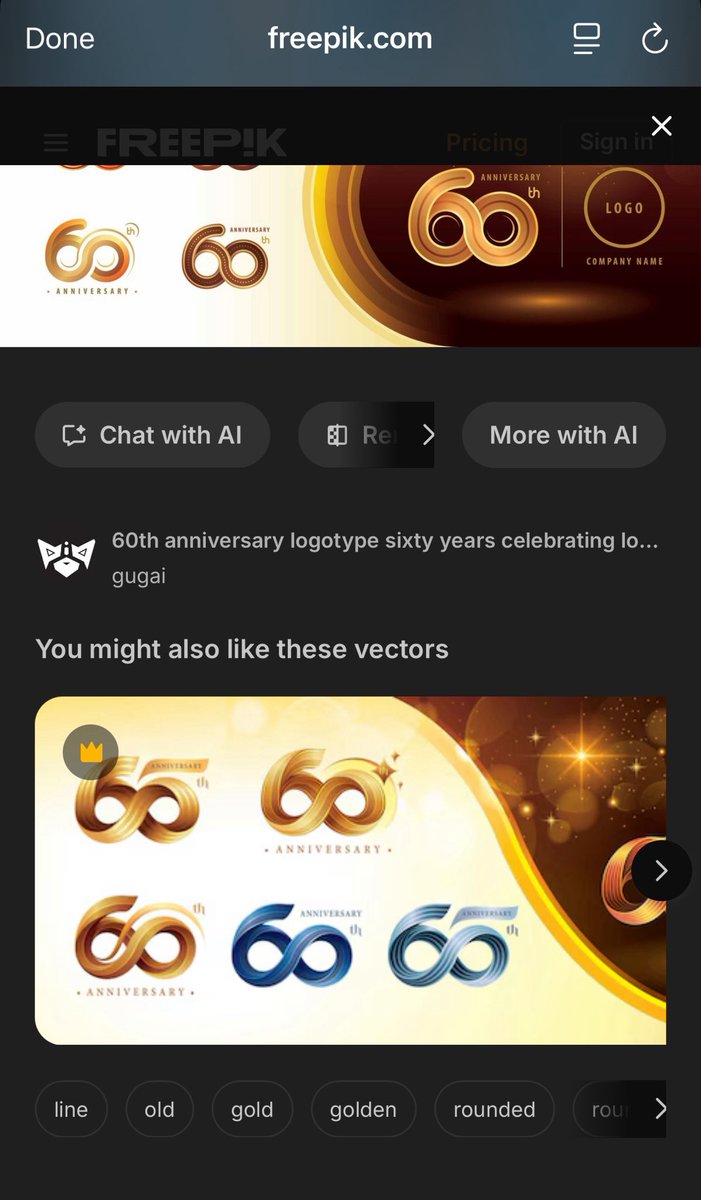 The official logo of Maldives’ 60th Independence Day has been shamelessly plagiarised from the vectors &amp; logos on Freepik.com

It was originally posted by user Gugai 

Whoever did this stole millions of MVR for “creating” this idea. 

freepik.com/author/gugai