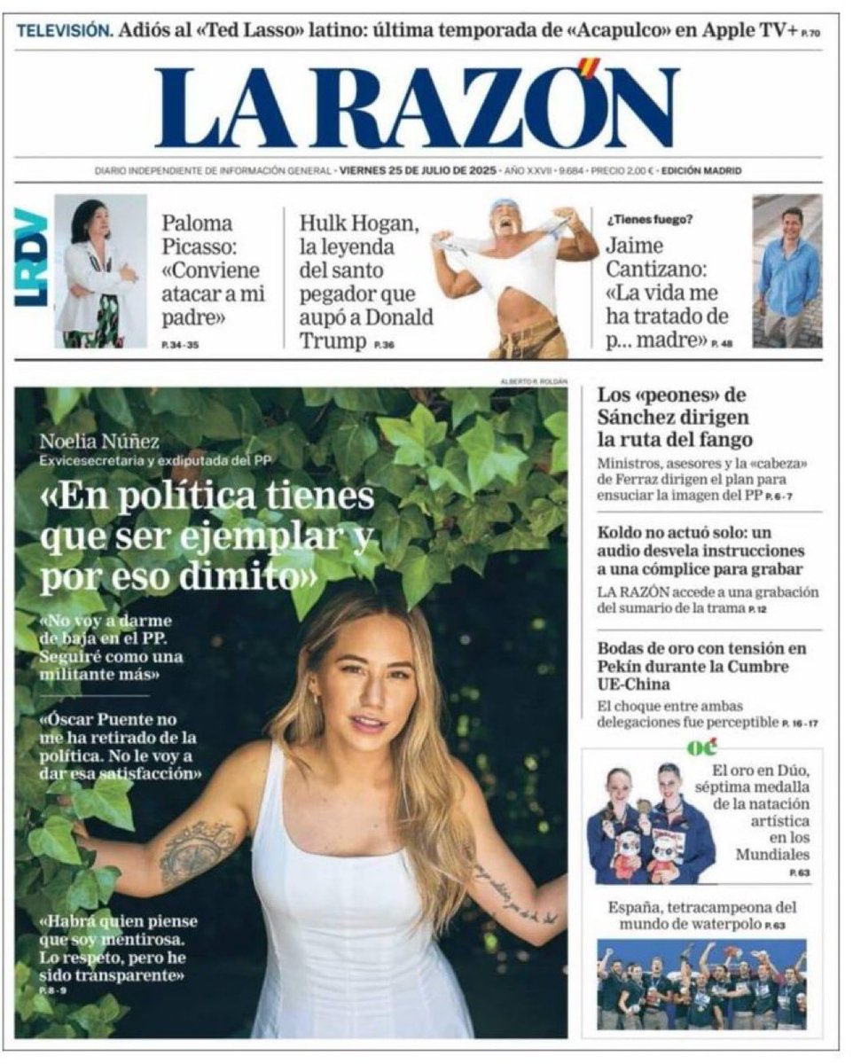 ElPadreDeBrian's tweet image. Le pusieron "La Razón" porque "Hoja Parroquial del PP" daba mucho cante.