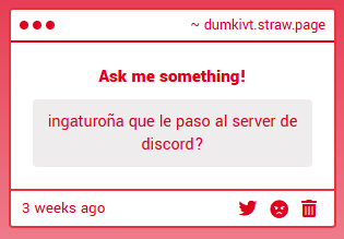 DumkiVT's tweet image. me puse triste y lo borré lol