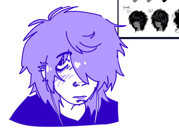 i like his hair and piercings in this design #dateeverything #skipsshadley