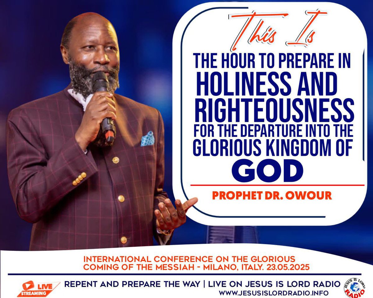 Invitation to the Glorious Kingdom of GOD is Universal but there's need to Prepare in Holiness...

#ImminenceOfMessiah
