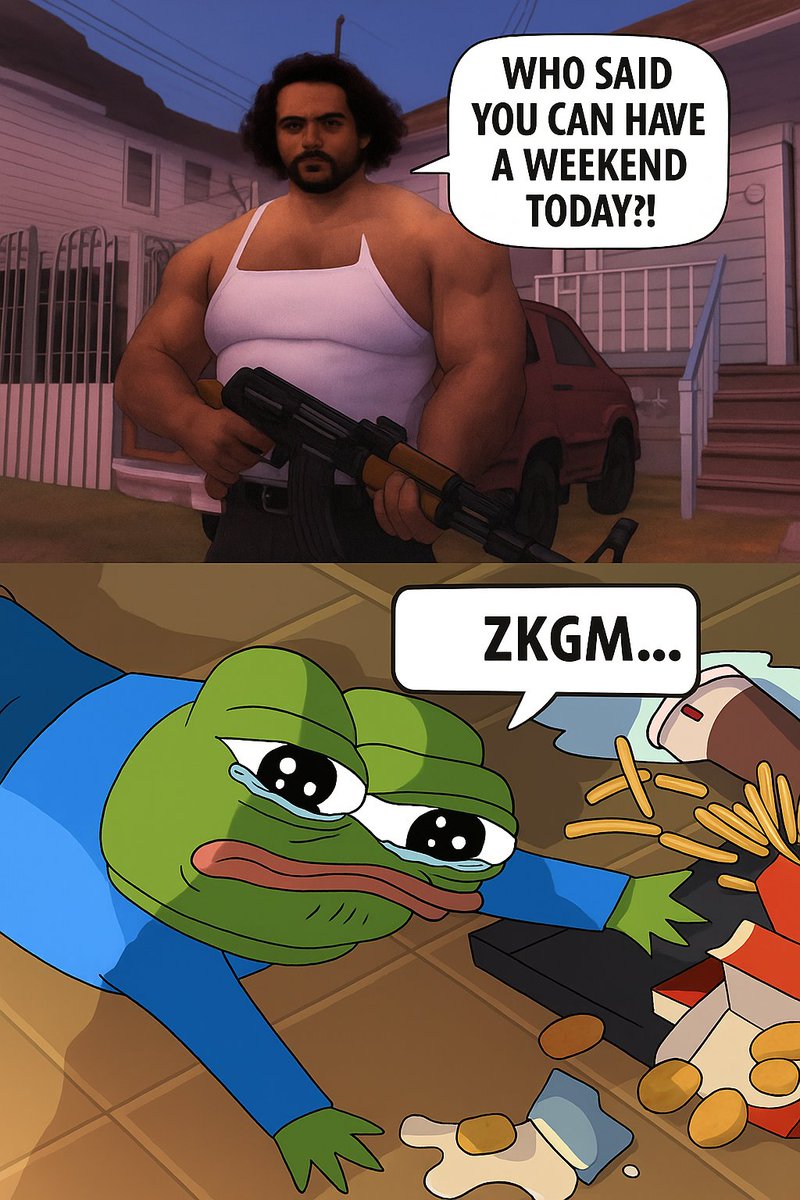 Tomatpan's tweet image. Weekend?
Nope. Whisper 'ZKGM' with respect... @union_build demands it.