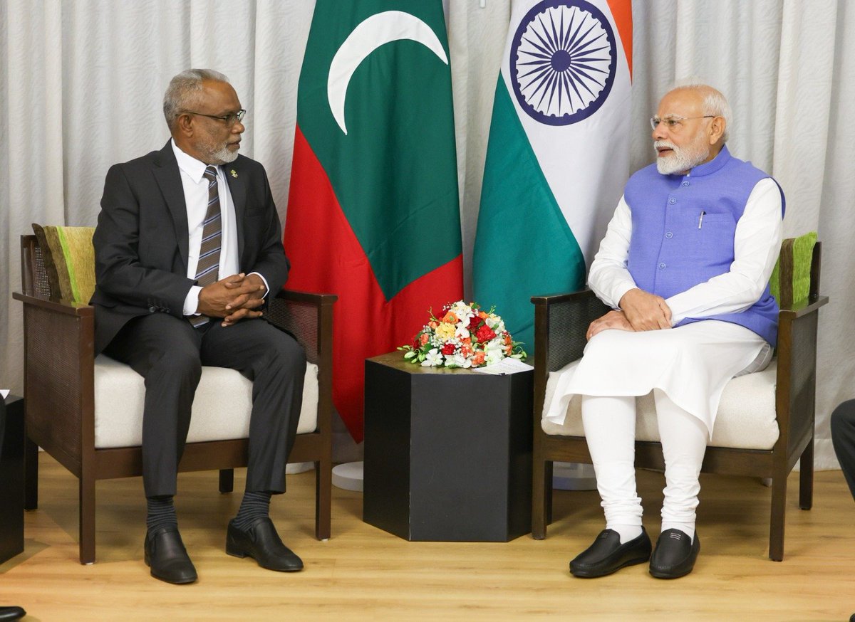 Met Mr. Abdul Raheem Abdulla, Speaker of the People’s Majlis. Talked about the deep-rooted India-Maldives friendship, including the close relationship between our respective Parliaments. The formation of the India-Maldives Parliamentary Friendship Group in the 20th Majlis is a