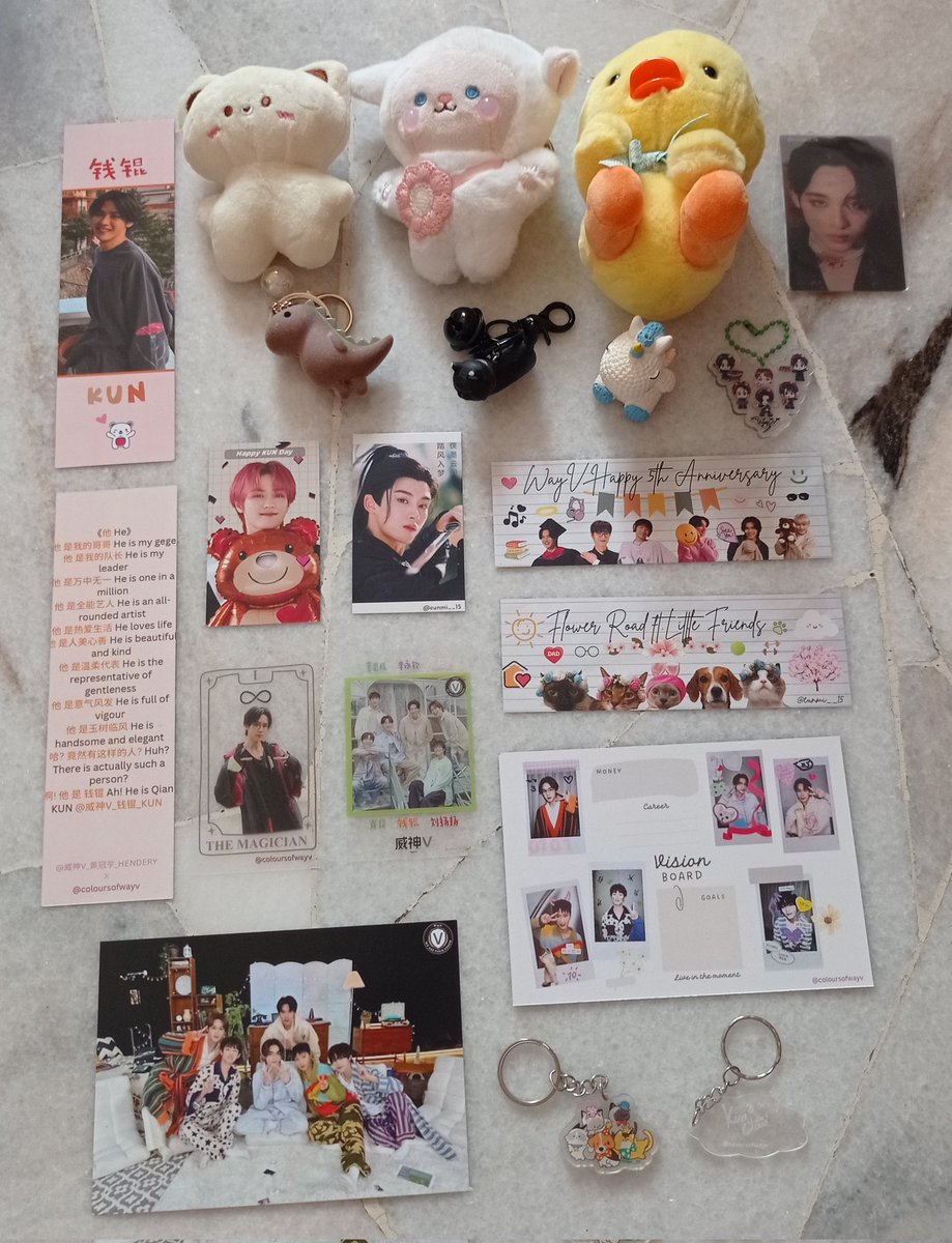 WayZenNi <a href="/WayV_MY117/">WayV Malaysia</a> will help us distribute our previous event freebies below at <a href="/DREAMLABEL_/">DREAM LABEL ENTERTAINMENT</a> WayV Screening Event 💚 Some freebies are front &amp; back and some are admin's personal freebies 😊 
#NOWayOUTinKL #WayVinKL
#coloursofwayv #WayV #cupsleevemy #pasarNCT #pasarWayV