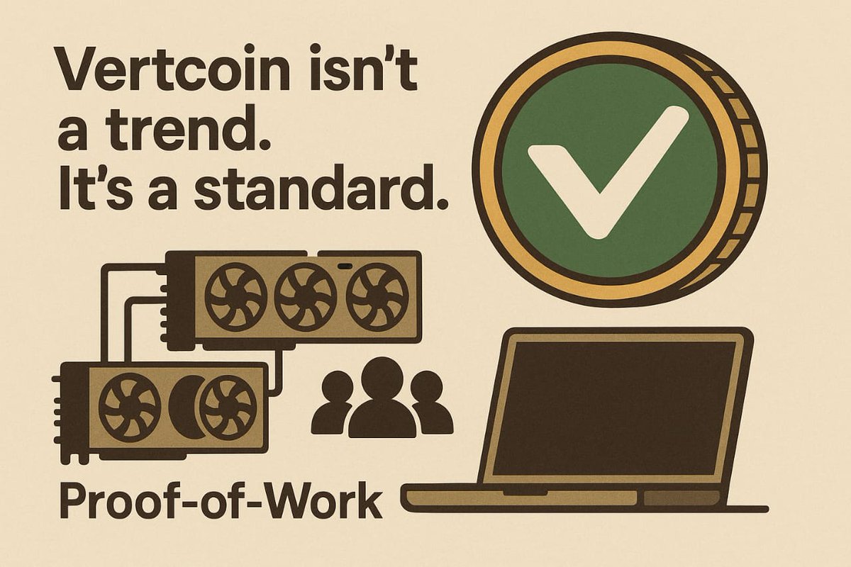 Dave_crrypt's tweet image. Vertcoin isn’t a trend, It’s a standard
Launched: 2014
Raised: $0
Backers: None
Supply: 84M
Premine: 0
Status: Still running, still decentralized
🔹No insiders
🔹No shortcuts
🔹No headlines
🔹Just uptime, code and a community that never left
Why now?
The market is…
