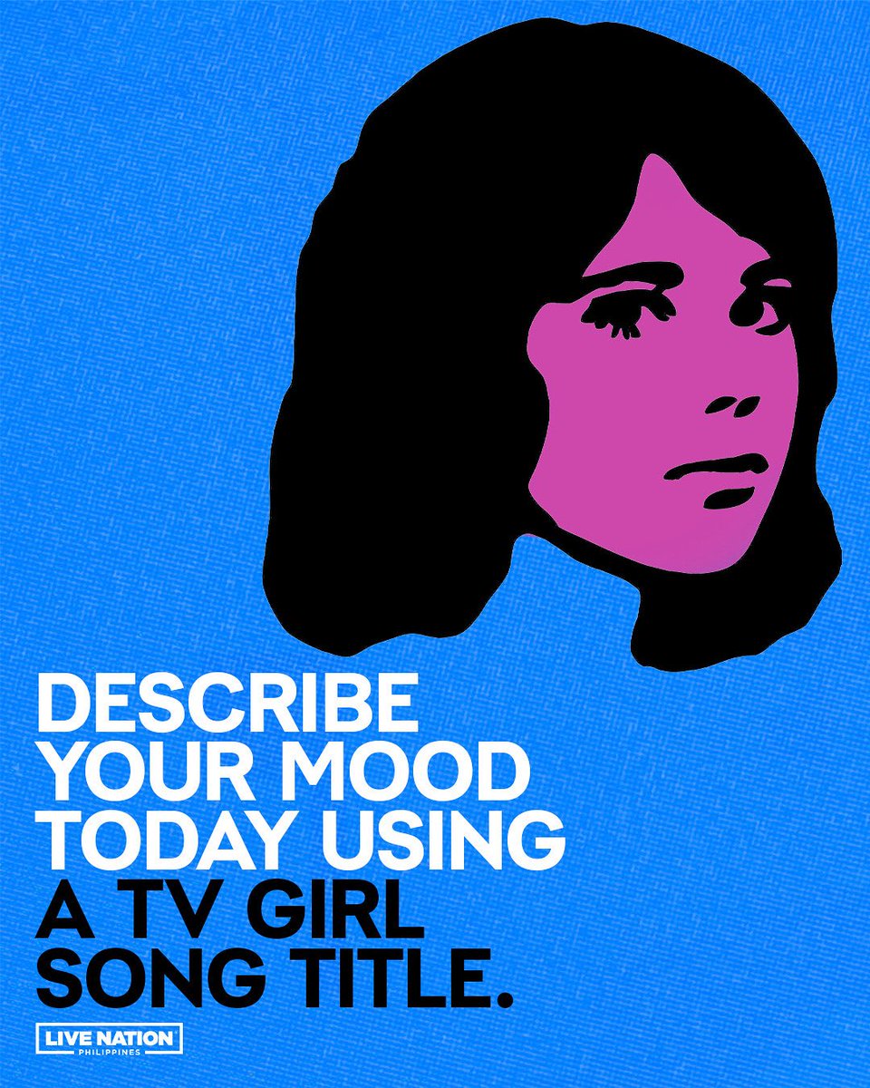 livenationph's tweet image. Us trying to pick just one TV Girl song to describe our mood: ๐ตโ๐ซ
Whatโs your current mood in one song title? ๐ง๐ฟ
Drop it below.
Manifesting a live show? Already granted. ๐ซ
TV Girl Perform Their Hits Live
๐
November 27, 2025
๐ New Frontier Theater
Tickets available atโฆ