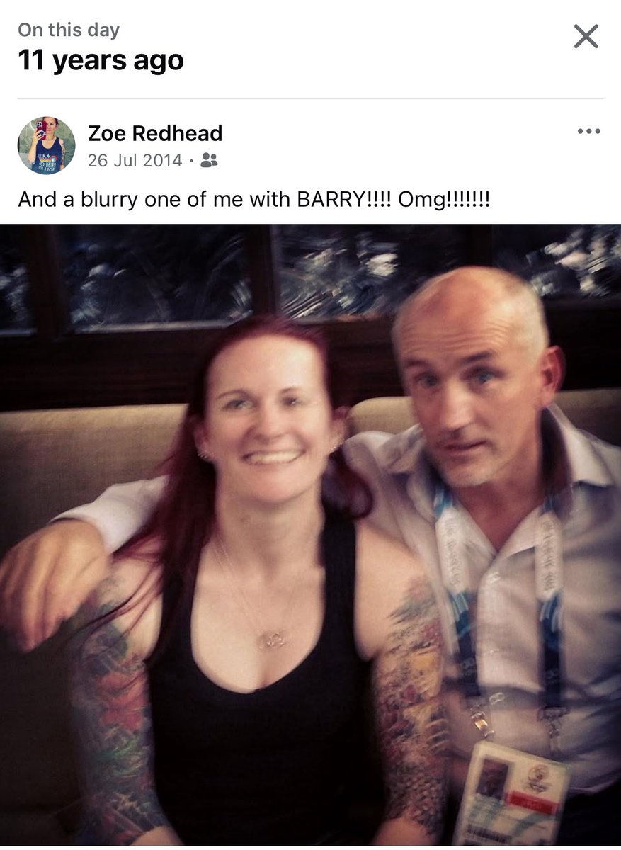 Gotta love Facebook memories - me meeting my childhood hero <a href="/ClonesCyclone/">Barry McGuigan</a> before watching my now ex husband take a gold medal in the #GlasgowCommonwealthGames 🥇 That was quite a day, I got so excited at seeing you Barry, I’m sure you didn’t understand a word I said 🤣 #legend