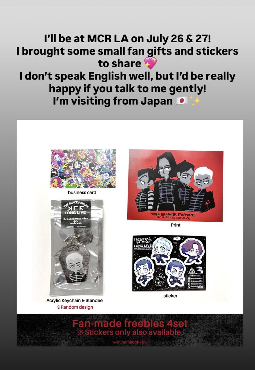 mimimilook765's tweet image. tomorrow!!!
I don’t have a lot, but I’d love to give you one if you’d like!
もし日本から来られてる方もいれば是非!