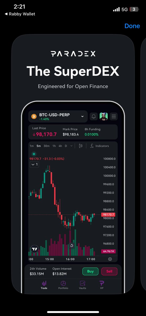 tigerpunksmy's tweet image. GM Tiger FAM,

I am trying to get some yaps from amplyfing @tradeparadex information on CT.

Paradex is the the only SuperDEX with futures and options trading all from one unified account.

It also has Vault Traded Funds (VTFs) in which you can passively earn through tokenized,…