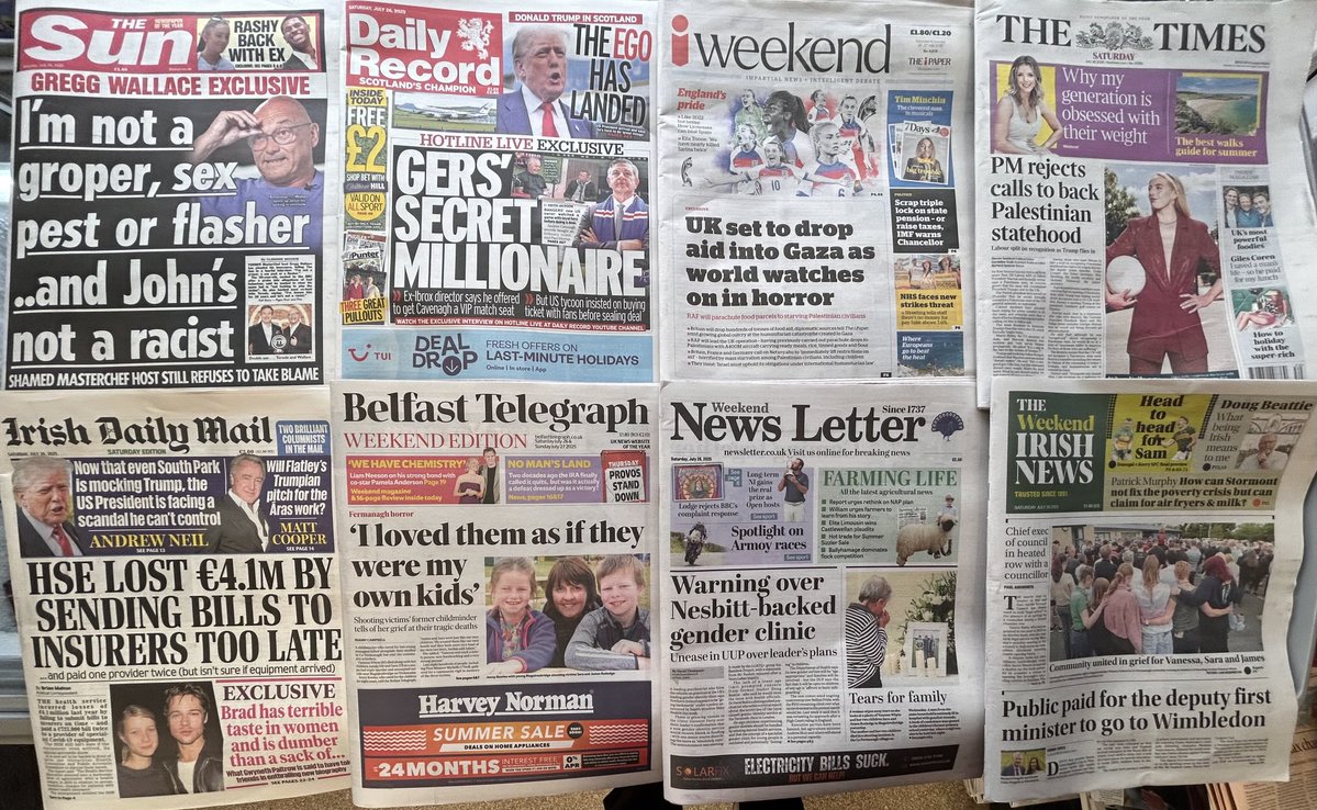 EDiamond136's tweet image. SATURDAY 26-7-25 NEWSPAPER HEADLINES …..#BuyANewspaper