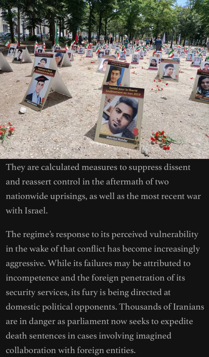 glykosymoritis's tweet image. The next Iranian massacre is unfolding in plain sight: The regime is reviving its darkest tactics — and testing the world’s willingness to act.
#Islamism #terrorism #dissent #Iran