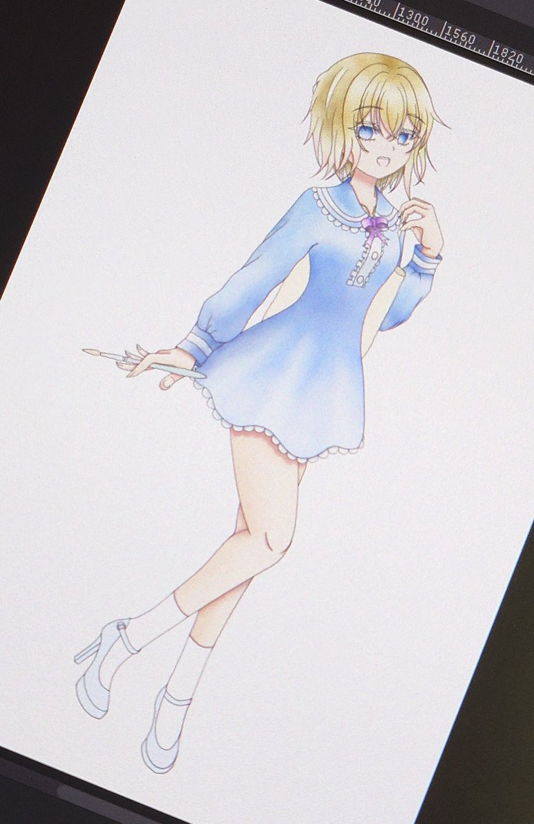 k_tsu_815's tweet image. 休日はたくさんお絵描きする
#wip
