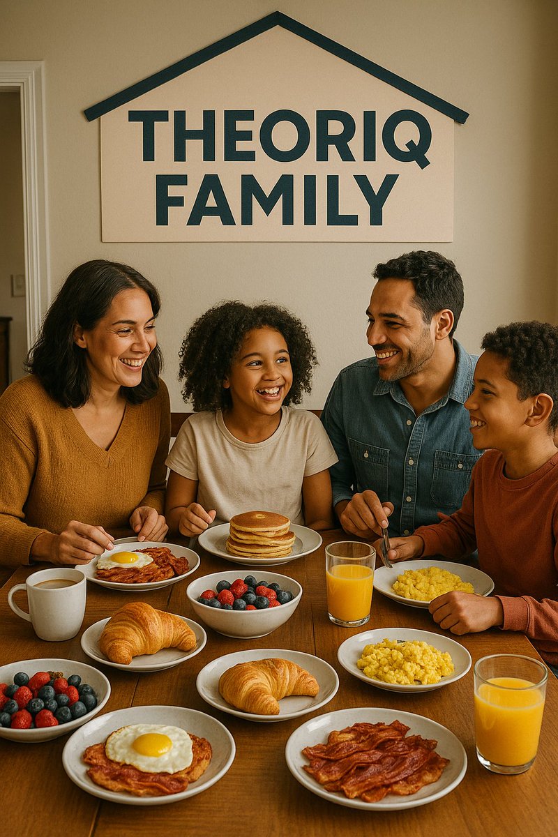 RealAitia's tweet image. GM GM Guys,
So we gathered at the breakfast table sharing laughter & joy, my son talking excitedly about @TheoriqAI, how it’s reshaping ideas, predicting trends, and making sense of complex data.
Great minds,
Starting the day with clarity,
Yaping smart,
Yaping Theoriq,
Join us!