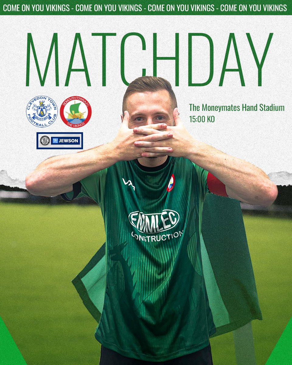 MATCH DAY 😍

Every great journey begins with a bold first step. Today, we take that step into history. This isn’t just a match; it’s the start of something bigger. 💚

🆚 <a href="/ClevedonTownFC/">Clevedon Town Football Club</a> 
🏟️ The Moneymates Hand Stadium
🕒 15:00pm
🎟️  £9/£6

#UTV💚 #Vikings