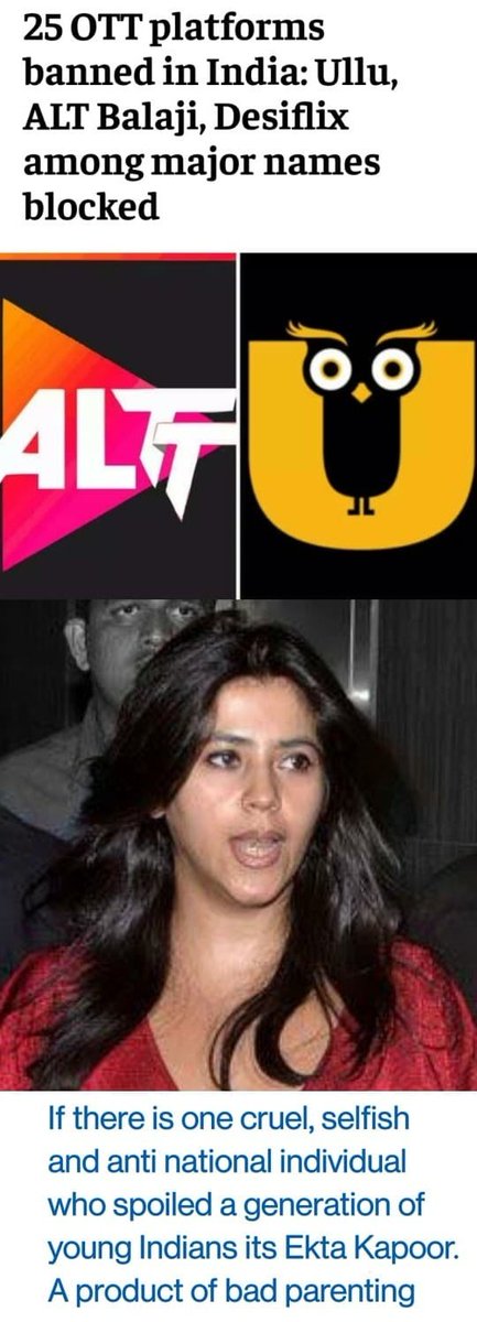 ByRakeshSimha's tweet image. Don't be an idiot and also pay for being one. Grow up. Get rid of OTT channels at home. Boycott Ekta Kapoor and her smut.