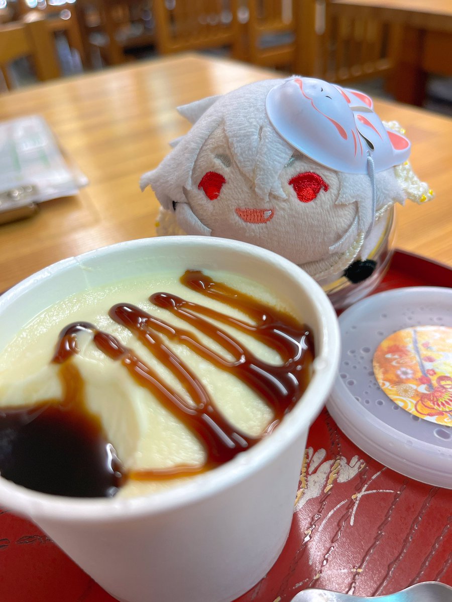compare_hk's tweet image. 小狐丸の豆乳ジェラート

黒蜜かけていただくんだけど、これがまためっちゃ美味しい！！