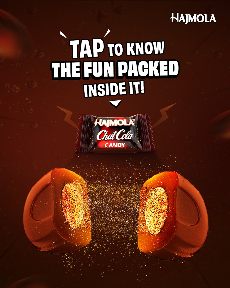 Chhota packet, andar chatkaredaar dhamaka!
@_bindaas_chatcola @chatkare_se_bhara @thoda_dhamakedaar @thoda_fizzy

#Chatkara #Hajmola #ChatColaCandy #ChatkaraExplosion #Dabur #DaburHajmola #ChatCola #Candy #CenterFilledCandy