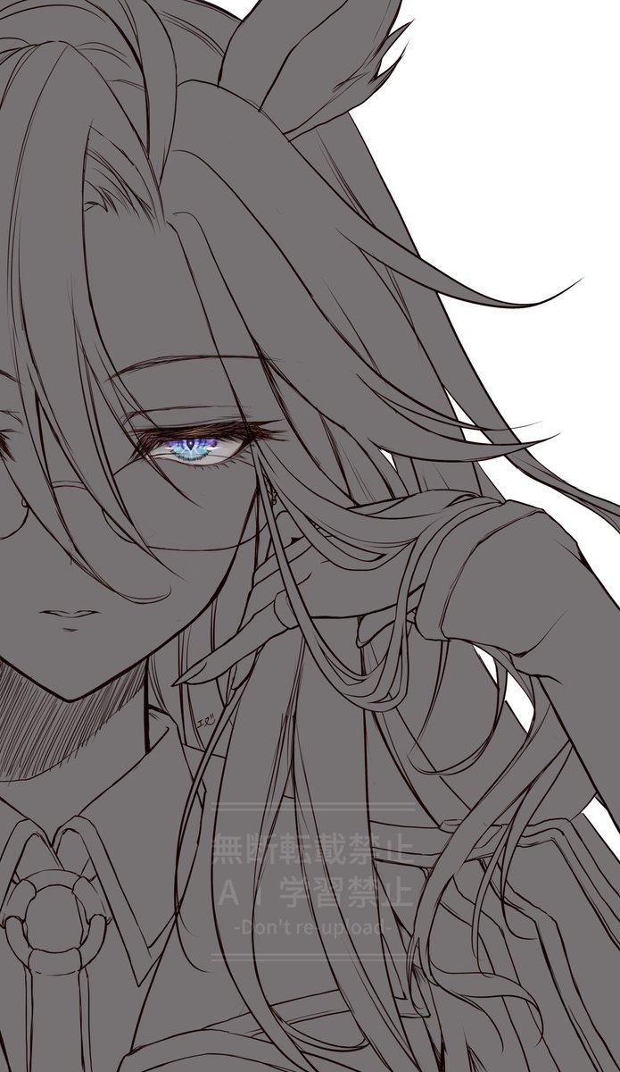 Lov_N_N's tweet image. 前描いたオルの対っぽそうなやつ