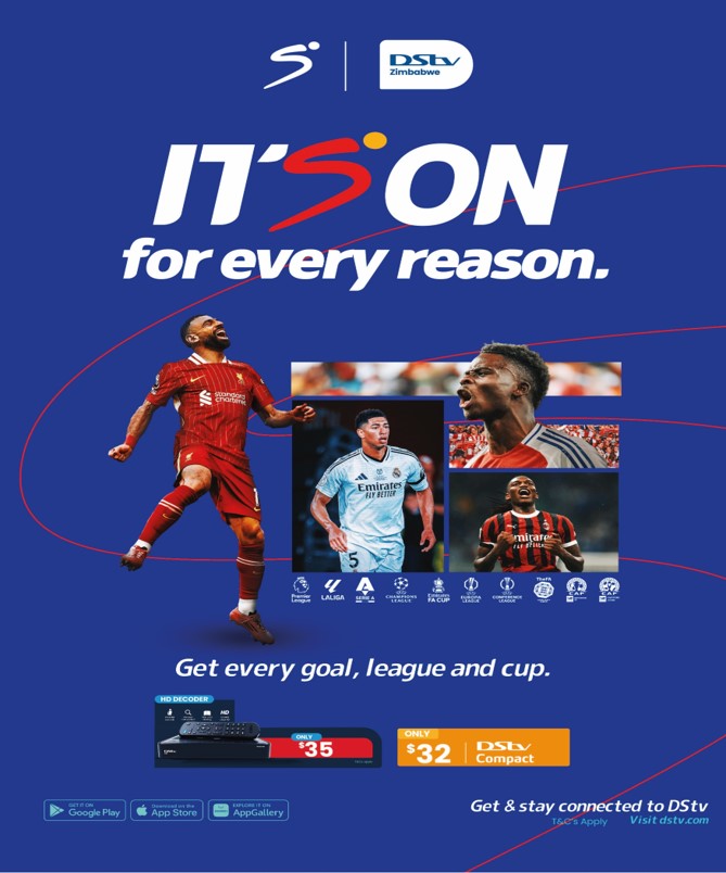 DStvZimbabwe (@dstvzimbabwe) on Twitter photo You’ve got your team. We’ve got every match.
Every goal. Every moment. Every reason to watch.
Get DStv for all the football drama, goals, and glory! ⚽🏆📺
#ItsOnDStv
apple.co/3LodoLp You’ve got your team. We’ve got every match.
Every goal. Every moment. Every reason to watch.
Get DStv for all the football drama, goals, and glory! ⚽🏆📺
#ItsOnDStv
apple.co/3LodoLp