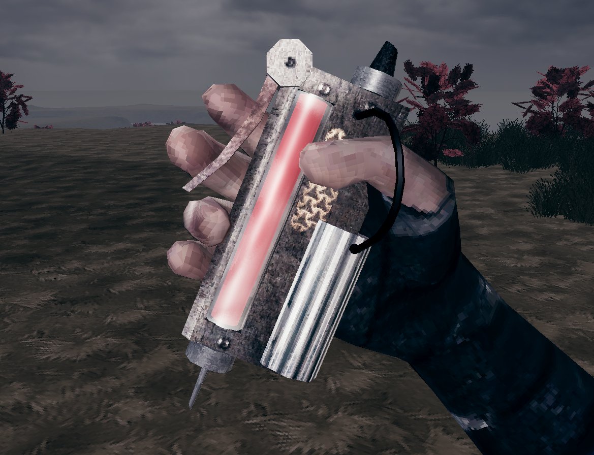 MOTDEVELOPER's tweet image. Closer look to the healing syringe
#gamedev
