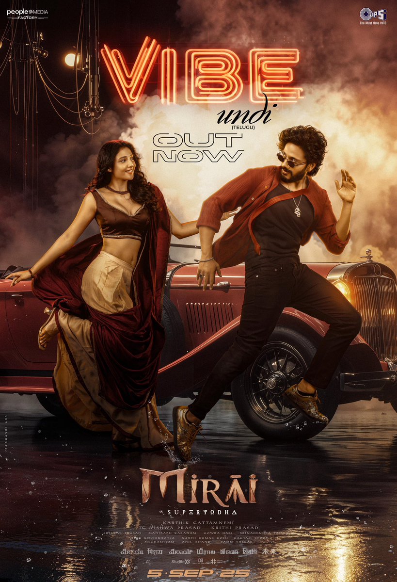 GETUPSRINU (@getupsrinu3) on Twitter photo The 𝔾𝕖𝕟𝕫 𝕄𝕖𝕝𝕠𝕕𝕪 is here & it's time to Vibe & Groove 🎶❤️🔥
#MiraiFirstSingle out now💥
— linktr.ee/MiraiFirstSing…
A <a href="/GowrahariK/">Gowra Hari</a> Musical 🎵
#VibeUndi #VibeHaiBaby #VibeIrukkuBaby #VibeUnduBaby #VibeAitheBaby
#MIRAI in cinemas SEP 5th, 2025.
SuperHero <a href="/tejasajja123/">Teja Sajja</a> The 𝔾𝕖𝕟𝕫 𝕄𝕖𝕝𝕠𝕕𝕪 is here & it's time to Vibe & Groove 🎶❤️🔥
#MiraiFirstSingle out now💥
— linktr.ee/MiraiFirstSing…
A <a href="/GowrahariK/">Gowra Hari</a> Musical 🎵
#VibeUndi #VibeHaiBaby #VibeIrukkuBaby #VibeUnduBaby #VibeAitheBaby
#MIRAI in cinemas SEP 5th, 2025.
SuperHero <a href="/tejasajja123/">Teja Sajja</a>